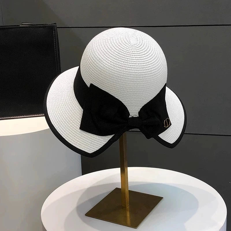 Bowknot Straw Hat